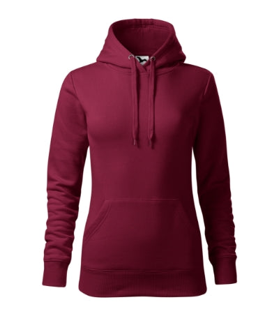 MALFINI CAPE Women's sweatshirt in garnet - promotional clothing printed with your company logo
