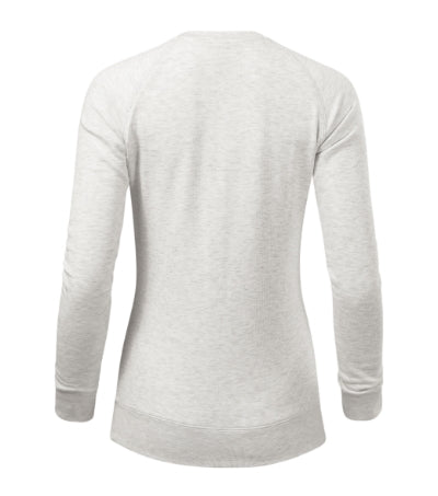 MALFINI MERGER Women's sweatshirt in almond melange - promotional clothing printed with your company logo