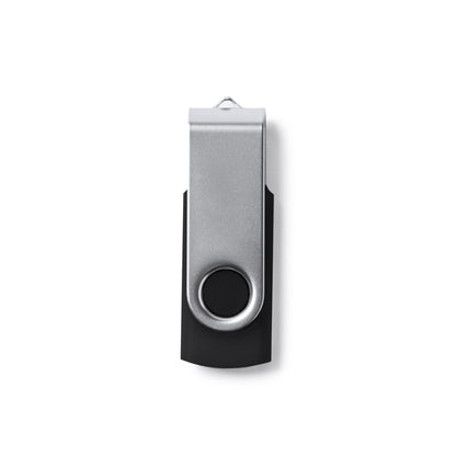 Stamina MARVIN ABS and metal USB flash drive in black - promotional merchandise printed with your company logo