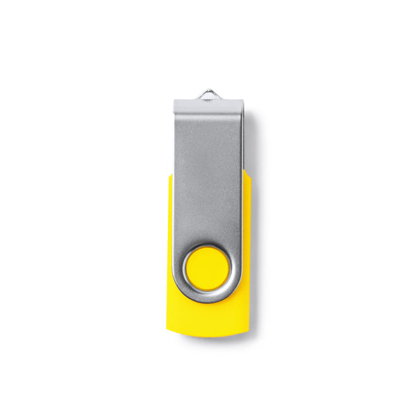 Stamina MARVIN ABS and metal USB flash drive in yellow - promotional merchandise printed with your company logo