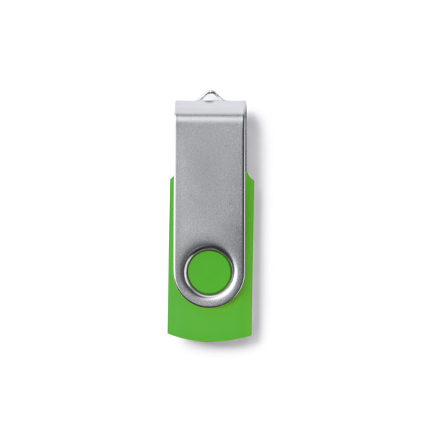 Stamina MARVIN ABS and metal USB flash drive in fern green - promotional merchandise printed with your company logo