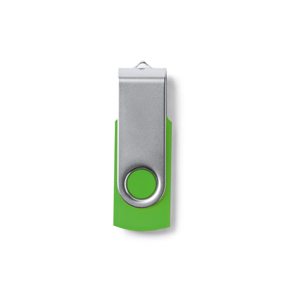 Stamina MARVIN ABS and metal USB flash drive in fern green - promotional merchandise printed with your company logo