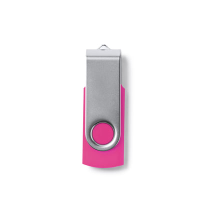Stamina MARVIN ABS and metal USB flash drive in fuchsia - promotional merchandise printed with your company logo