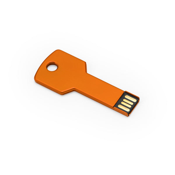 Stamina CYLON Aluminium USB flash drive in orange - promotional merchandise printed with your company logo