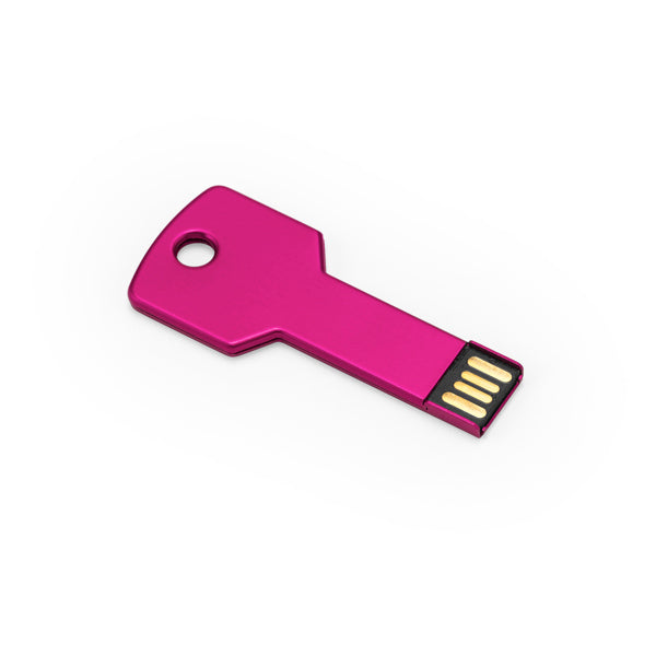 Stamina CYLON Aluminium USB flash drive in fuchsia - promotional merchandise printed with your company logo