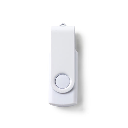 Stamina RIOT ABS USB flash drive in white - promotional merchandise printed with your company logo