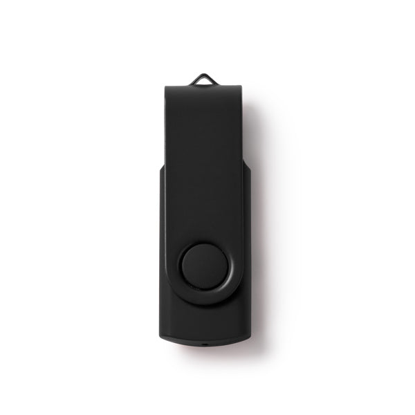 Stamina RIOT ABS USB flash drive in black - promotional merchandise printed with your company logo