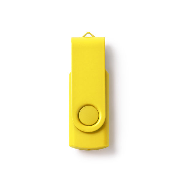 Stamina RIOT ABS USB flash drive in yellow - promotional merchandise printed with your company logo