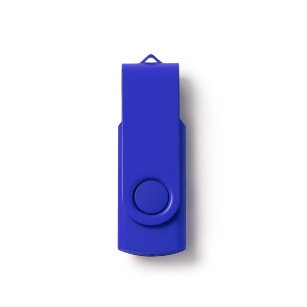 Stamina RIOT ABS USB flash drive in royal blue - promotional merchandise printed with your company logo