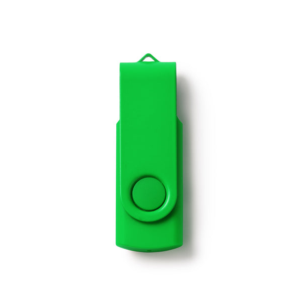 Stamina RIOT ABS USB flash drive in fern green - promotional merchandise printed with your company logo