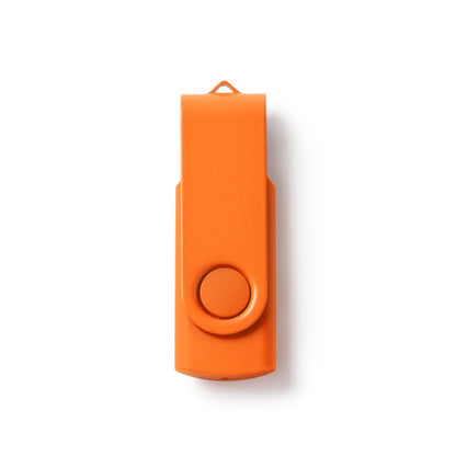 Stamina RIOT ABS USB flash drive in orange - promotional merchandise printed with your company logo