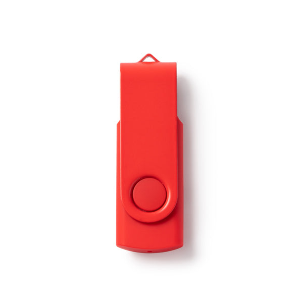 Stamina RIOT ABS USB flash drive in red - promotional merchandise printed with your company logo