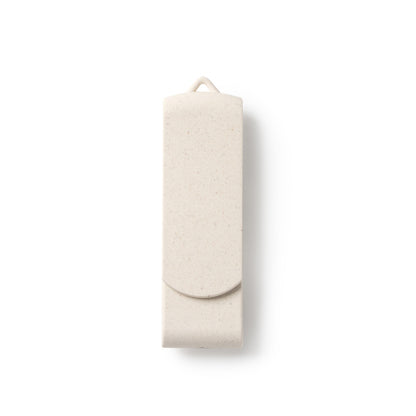 Stamina KINOX Wheat fibre USB flash drive in beige - promotional merchandise printed with your company logo