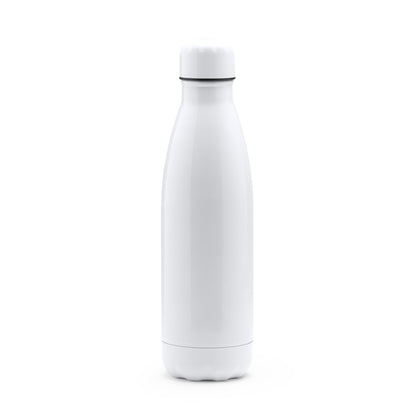 Stamina SELBY Special stainless steel bottle 700 ml in white - promotional merchandise printed with your company logo