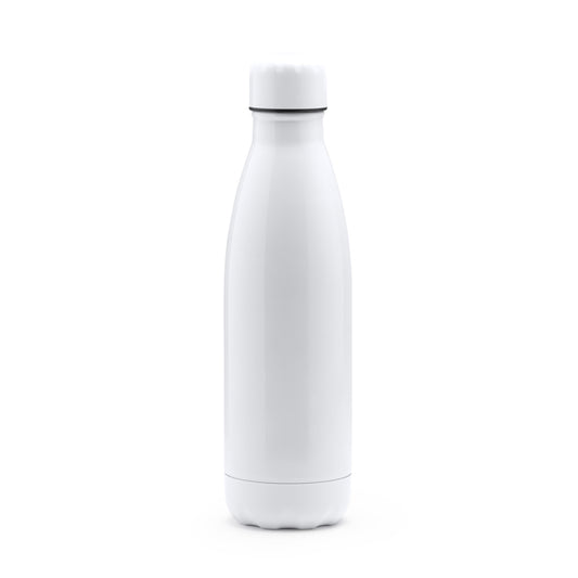 Stamina SELBY Special stainless steel bottle 700 ml in white - promotional merchandise printed with your company logo