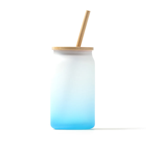 Stamina DALBY Drinking glass 350 ml in royal blue - promotional merchandise printed with your company logo