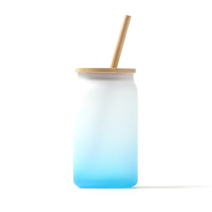 Stamina DALBY Drinking glass 350 ml in royal blue - promotional merchandise printed with your company logo