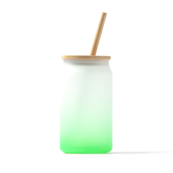 Stamina DALBY Drinking glass 350 ml in fern green - promotional merchandise printed with your company logo