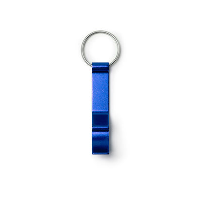 Stamina BIOKO Aluminium keyring in royal blue - promotional merchandise printed with your company logo