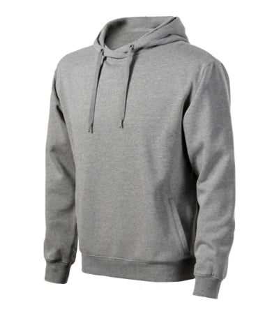 MALFINI MOON Men's sweatshirt in dark gray melange - promotional clothing printed with your company logo