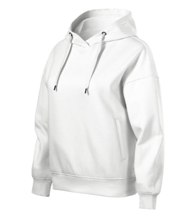 MALFINI MOON Women's sweatshirt in white - promotional clothing printed with your company logo