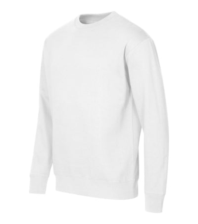 MALFINI CREW Unisex sweatshirt in white - promotional clothing printed with your company logo