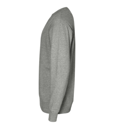 MALFINI CREW Unisex sweatshirt in dark gray melange - promotional clothing printed with your company logo