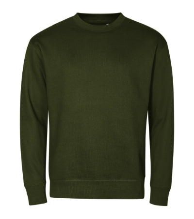 MALFINI CREW Unisex sweatshirt in military - promotional clothing printed with your company logo