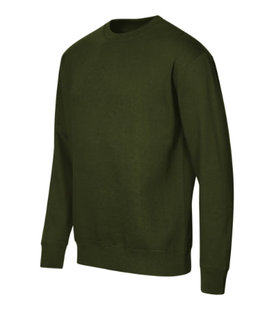 MALFINI CREW Unisex sweatshirt in military - promotional clothing printed with your company logo