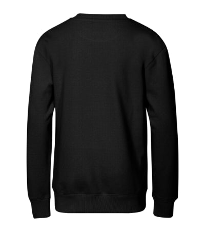 MALFINI CREW Kids' sweatshirt in black - promotional clothing printed with your company logo