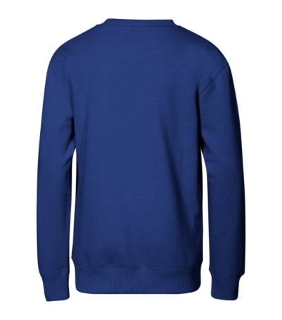 MALFINI CREW Kids' sweatshirt in royal blue - promotional clothing printed with your company logo