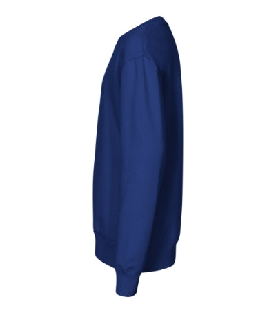 MALFINI CREW Kids' sweatshirt in royal blue - promotional clothing printed with your company logo