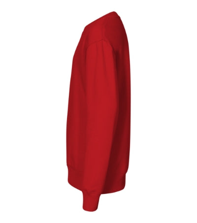 MALFINI CREW Kids' sweatshirt in red - promotional clothing printed with your company logo