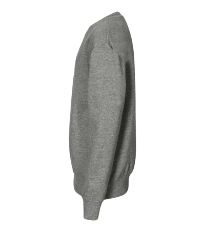 MALFINI CREW Kids' sweatshirt in dark gray melange - promotional clothing printed with your company logo