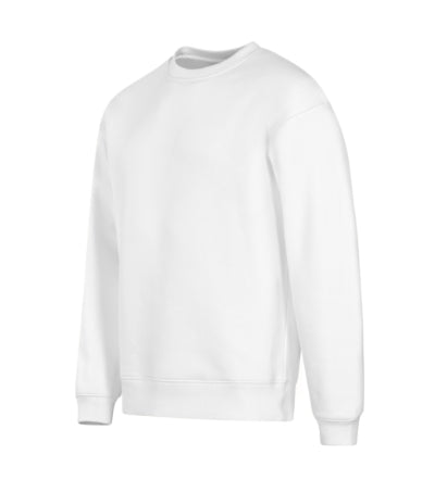 MALFINI VIBE CREW Unisex sweatshirt in white - promotional clothing printed with your company logo