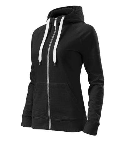 MALFINI Premium VOYAGE Women's sweatshirt in black - promotional clothing printed with your company logo