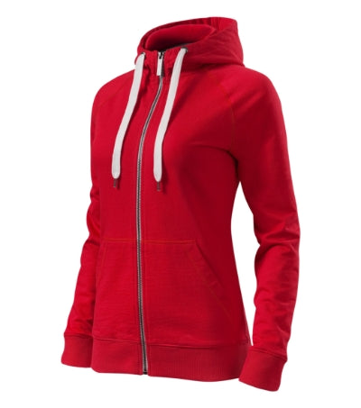 MALFINI Premium VOYAGE Women's sweatshirt in formula red - promotional clothing printed with your company logo