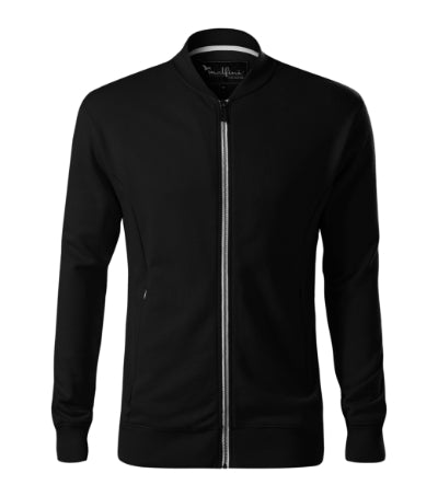 MALFINI Premium BOMBER Men's sweatshirt in black - promotional clothing printed with your company logo
