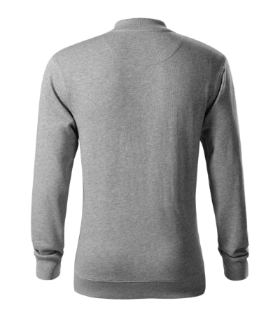 MALFINI Premium BOMBER Men's sweatshirt in dark gray melange - promotional clothing printed with your company logo