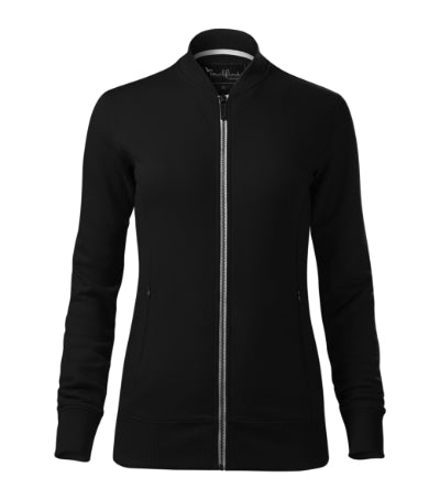MALFINI Premium BOMBER Women's sweatshirt in black - promotional clothing printed with your company logo