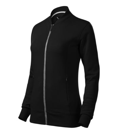 MALFINI Premium BOMBER Women's sweatshirt in black - promotional clothing printed with your company logo