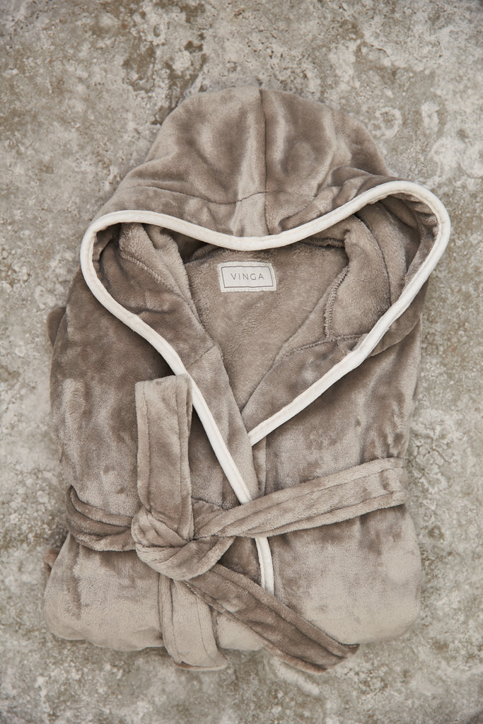 VINGA Louis luxury plush RPET robe size L-XL