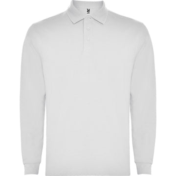 ROLY CARPE CHILD Kids' long-sleeve polo shirt in white - promotional clothing printed with your company logo