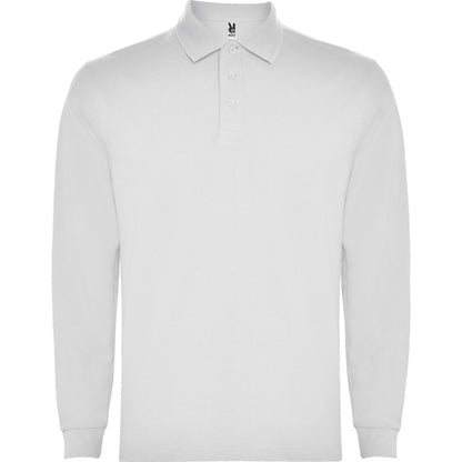 ROLY CARPE CHILD Kids' long-sleeve polo shirt in white - promotional clothing printed with your company logo