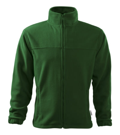 RIMECK JACKET Men's fleece in bottle green, brand label - promotional clothing printed with your company logo