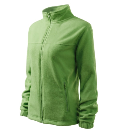 RIMECK JACKET Women's fleece in grass green, brand label - promotional clothing printed with your company logo