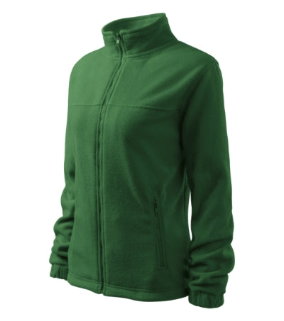 RIMECK JACKET Women's fleece in bottle green, brand label - promotional clothing printed with your company logo