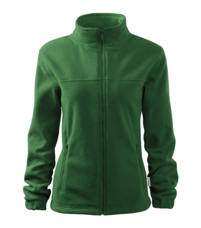 RIMECK JACKET Women's fleece in bottle green, brand label - promotional clothing printed with your company logo