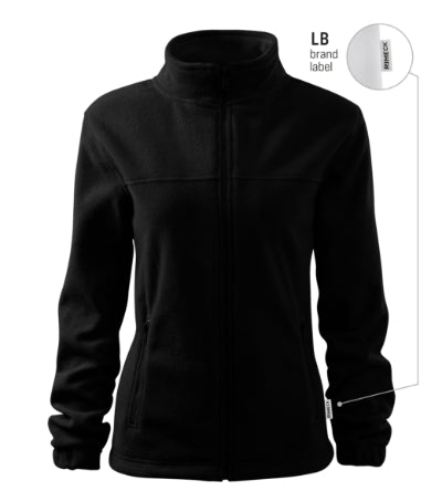 RIMECK JACKET Women's fleece in black, brand label - promotional clothing printed with your company logo
