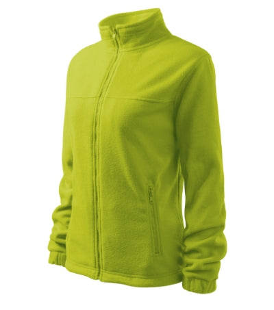RIMECK JACKET Women's fleece in lime punch, brand label - promotional clothing printed with your company logo